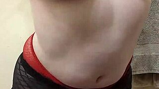 Tomboy's Slow Striptease Ignites Bathtub Pleasure Waves