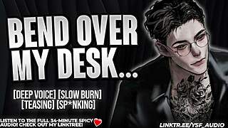 Cocky Male Dom Professor Spanks Ass Raw amid Moans