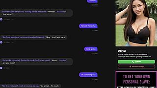 teasing my ai slut with strip poker leading to oral fun