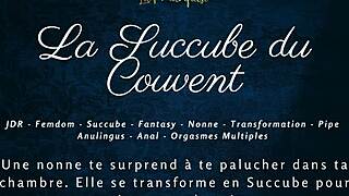 Horny french succubus nun seduces with wet pussy in convent audio