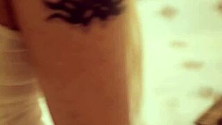 Russian blonde girlfriends lick pussies share toys moaning to orgasm