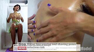 oiling up my dripping hairy pussy why skip the smooth shave