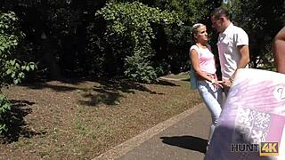 Ella's wild pickup sex after wallet hunt turns into crazy cash fuck