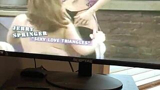 jerry springer lesbians kiss and heat up wildly