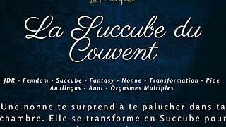 Horny french succubus nun seduces with wet pussy in convent audio