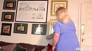 sam bourne dives into british mature megan milly's intimate shaved pussy fun