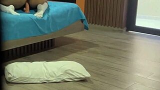 Latina schoolgirl wrecks ass with huge toy gaping