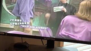 jerry springer lesbians kiss and heat up wildly
