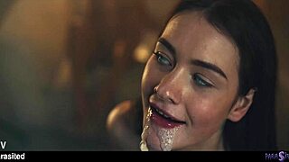 Girl chats up friend for intense scissoring squirt session trailer