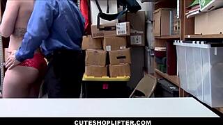 CUTE REDHEAD SHOPLIFTER FUCKED HARD BY GUARD TO AVOID JAIL TIME!