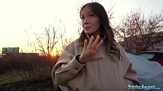 Hot Venezuelan Babe Sucks Monster Cock Rides Public for Cash!