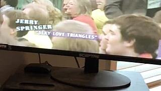 jerry springer lesbians kiss and heat up wildly