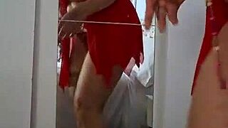 Mom slathers cream over curves in skimpy underwear tease