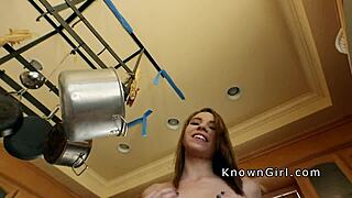 busty girlfriend, cheat on him while i fuck you in kitchen?