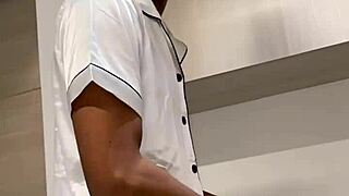 Horny doctor fucks ebony patient deepthroat cowgirl creampie fills her tits with cum