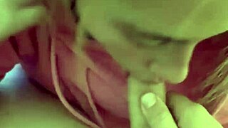 skinny blonde gags on rough face fuck cumshot