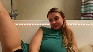 i get so horny masturbating sexy in bathroom as student
