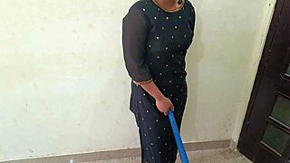 Chubby Indian Maid Rides Owner Doggy Creampie with Dirty Hindi Talk