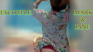 fucking mark so hard with my purple strapon toy babe enjoy this hot moment jane and mark