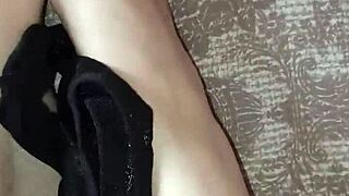 Hey gretala, rub that thong on your sexy barefoot ebony feet now?