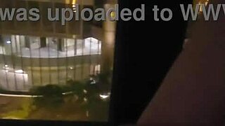 yo i'm rubbing my clit publicly right by this hotel window so exposed
