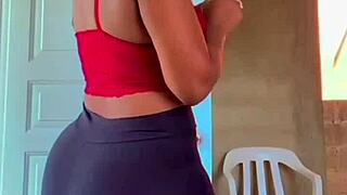 big ass cheeks marked by tight panties