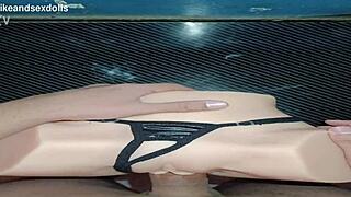 Trailer Candy Fuck Doll Desk Pound with Huge Cock Creampie Closeup