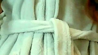 Cute pigtail student fresh from shower gropes big tits and wet pussy hungrily