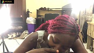 making up to horny neighbor with deep fuck making her shaved pussy squirt hard