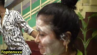 crazy hot wife flashes juicy tits and wet pussy at birthday party turning erotic wild