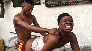 bbw young amateur bent over for ghetto outdoor creampie by bbc