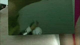 Cute pigtail student fresh from shower gropes big tits and wet pussy hungrily