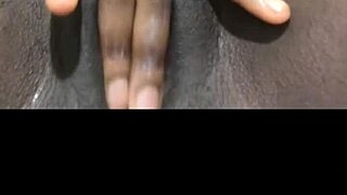 Black Babe Fingers Dripping Wet Pussy Solo Orgasm