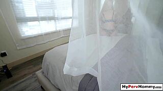 Blonde milf's big tits bounce in hardcore doggystyle pounding