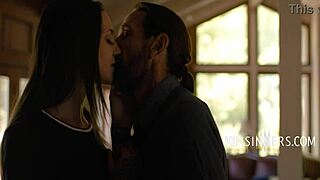 old guy rails slutty young girlfriend in cinema