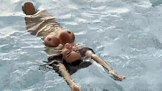 monika fox, wanna suck rim and shower in pool at sunset?