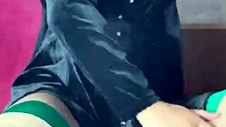 Mature Stocking Wife Crystal Dildo Orgasm High