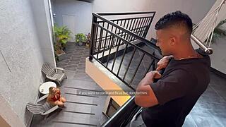 Blonde Colombian milf craves big cocks for rough interracial pounding till creampie finish