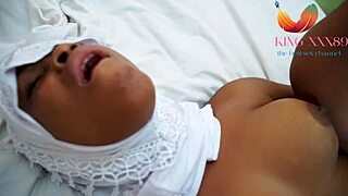 Wet ebony shaved pussy milks multiple creampie loads so damn good!