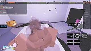 Raw whore unleashes roblox porn frenzy!