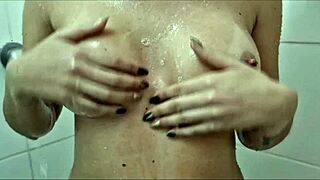 Join me in the shower for big cock interracial creampie fun