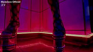 Heart Racing from Redhead's Sensual Striptease Teasing Big Tits Seduction