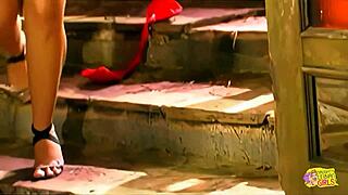 two lesbians kiss passionately before mutual ass fucking