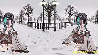 chihaya's vr180 mmd dance in 3d hololive style