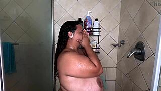 Big Tits BBW Ass Soapy Shower Tease Sizzles