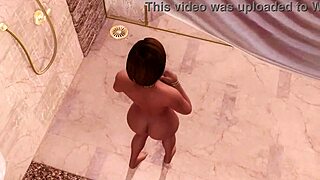 check out these big tits bouncing in the steamy shower