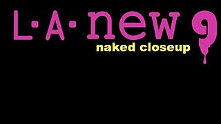 Stunning blonde model poses seductively on sofa revealing petite sexy curves pov