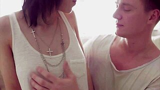 brunette teen tempts with her tight ass craving deep creampie fill