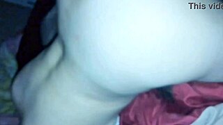 latina milf shoves huge dildo deep in ass 😈