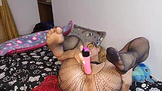 POV: I fuck my wet pussy hard with huge dildo, cum with me!